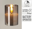 LED Candle In Grey 7cm