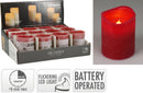 LED Candle In Red 5cm x 6.5cm
