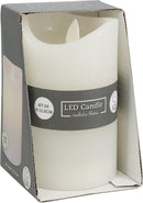 LED Candle in Ivory 7.5cm x 13cm