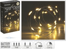 Silver Wire Lights 40 LED - Warm White