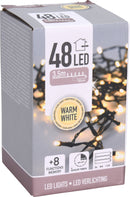 Christmas Lights Battery Operated 48 LED - Warm White