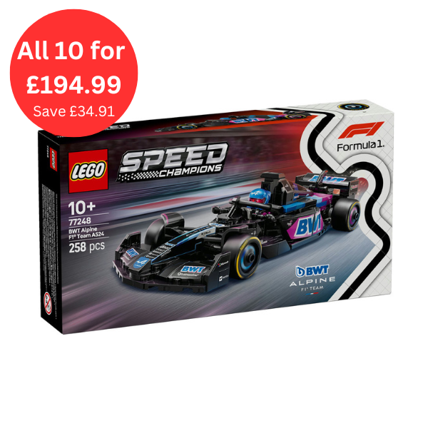 LEGO Speed BWT Alpine F1® Team A524 Race Car