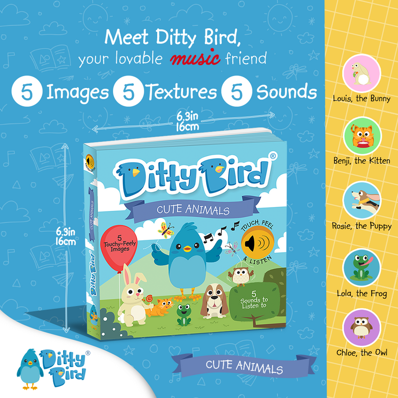 Ditty Bird Cute Animals Sound Book