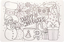 Colour Your Own Christmas Placemat Assorted