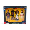 Burago 1:43 F1 Red Bull Racing Car RB21 Verstappen Driver 2 Pack