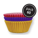 Cupcake Cases Coloured 60pk