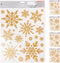 Gold Christmas Window Stickers - Assorted Designs