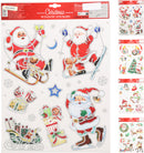 Christmas Character Window Stickers Assorted