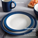 Foundry 16 Piece Blue Dinnerware Set