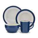 Foundry 16 Piece Blue Dinnerware Set