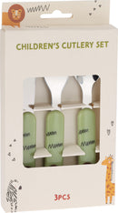 Kids Jungle Cutlery Set - Assorted