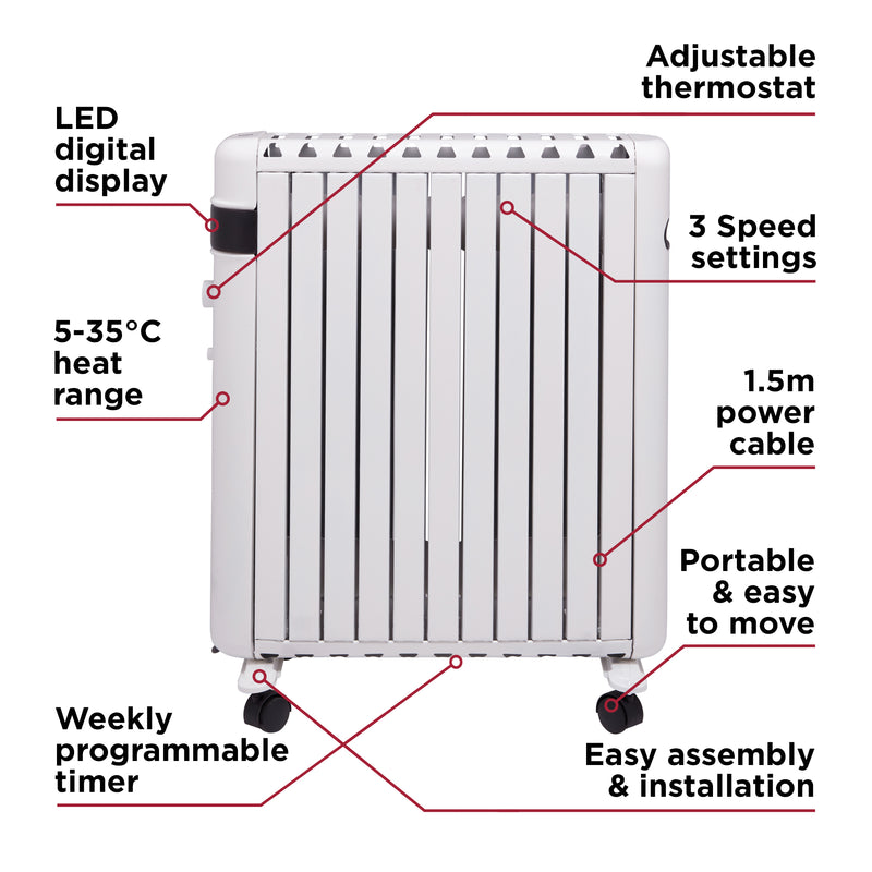 Black & Decker Digital Oil Free Radiator 1.5KW