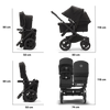 Bugaboo Donkey5 Duo - Black/Desert Taupe