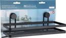 Bathroom Shelf with Suction Cups - Black