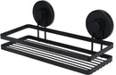 Bathroom Shelf with Suction Cups - Black