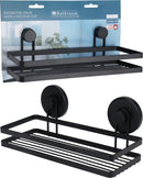 Bathroom Shelf with Suction Cups - Black
