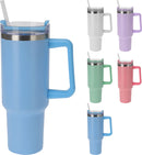 Flask with Straw 1.2L Assorted