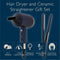 Carmen Keratin Hair Dryer & Ceramic Straightener Set