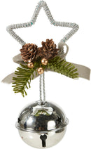 Decorative Christmas Bell Assorted - Silver
