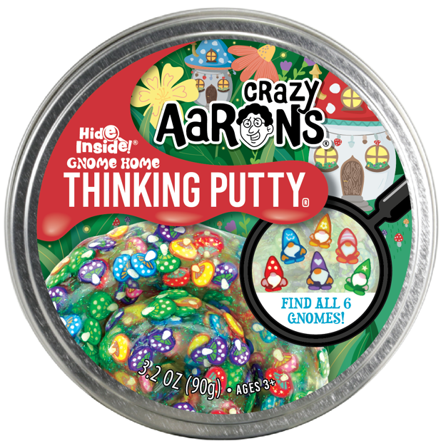 Crazy Aaron's Thinking Putty - Hide Inside Gnome Home