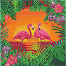 Crystal Art Kit 30cm x 30cm - Fancy Flamingos