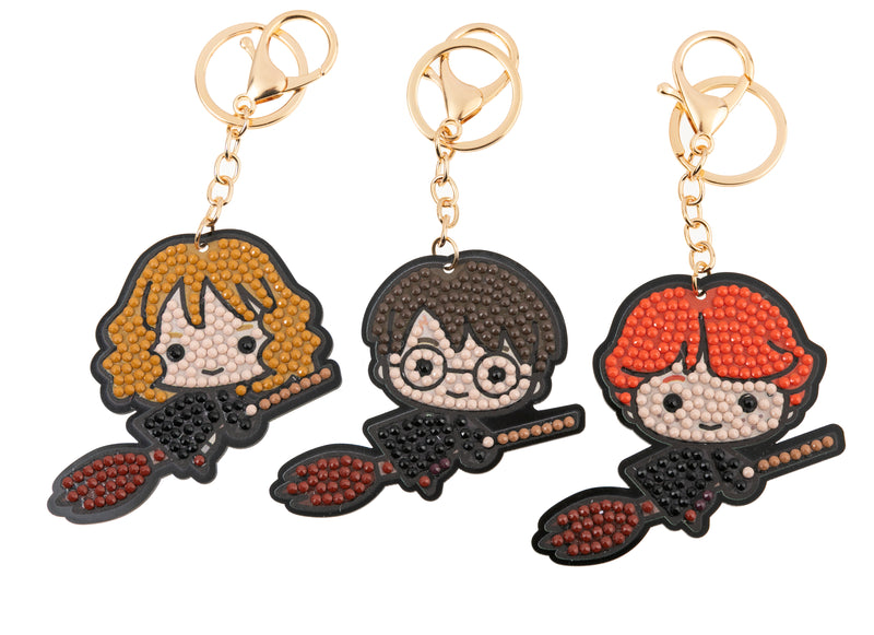 Crystal Art Keyrings 3 Pack - Harry Potter Flying Friends