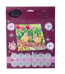 Crystal Art Card 18cm x 18cm - Spring Chicks