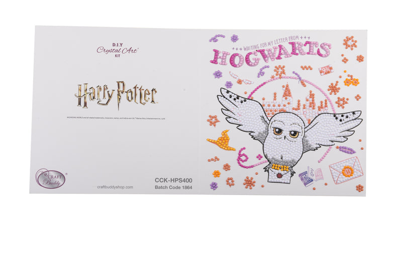 Crystal Art Card 18cm x 18cm - Harry Potter Hogwarts & Hedwig