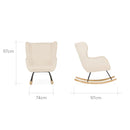 Marley Nursing Chair & Footstool - Beige