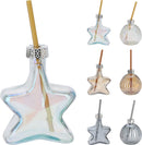Christmas Drinking Glass & Straw Assorted