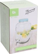 Glass Drinks Dispenser 4L