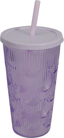 Rainbow Drinking Cup With Straw Assorted