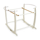 Clair de Lune Deluxe Rocking Moses Basket Stand - White