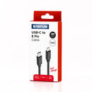 USB C to 8 Pin Sync & Charge 2m Braided Cable