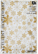 Snowflake Christmas Tablecloth 180x130cm Assorted