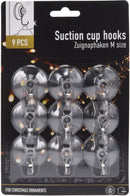 Suction Hooks - Assorted Sizes - One Pack Supplied
