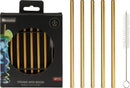 Gold Straws 6 Pack