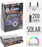 Solar Silver Wire Lights 200 LED - Multi Coloured