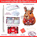 Crystal Art Buddy - Festive Capybara