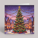 Crystal Art Card 18cm x 18cm - Christmas In The Square