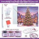 Crystal Art Card 18cm x 18cm - Christmas In The Square
