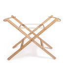 Clair de Lune Folding Moses Basket Stand - Natural Wood