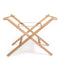 Clair de Lune Folding Moses Basket Stand - Natural Wood