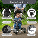 Zoomee 4 in 1 Deluxe Trike - Grey Storm