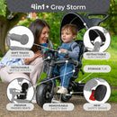 Zoomee 4 in 1 Deluxe Trike - Grey Storm