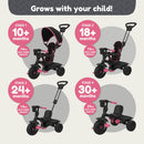 Zoomee 4 in 1 Deluxe Trike - Pink Dusk