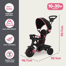 Zoomee 4 in 1 Deluxe Trike - Pink Dusk