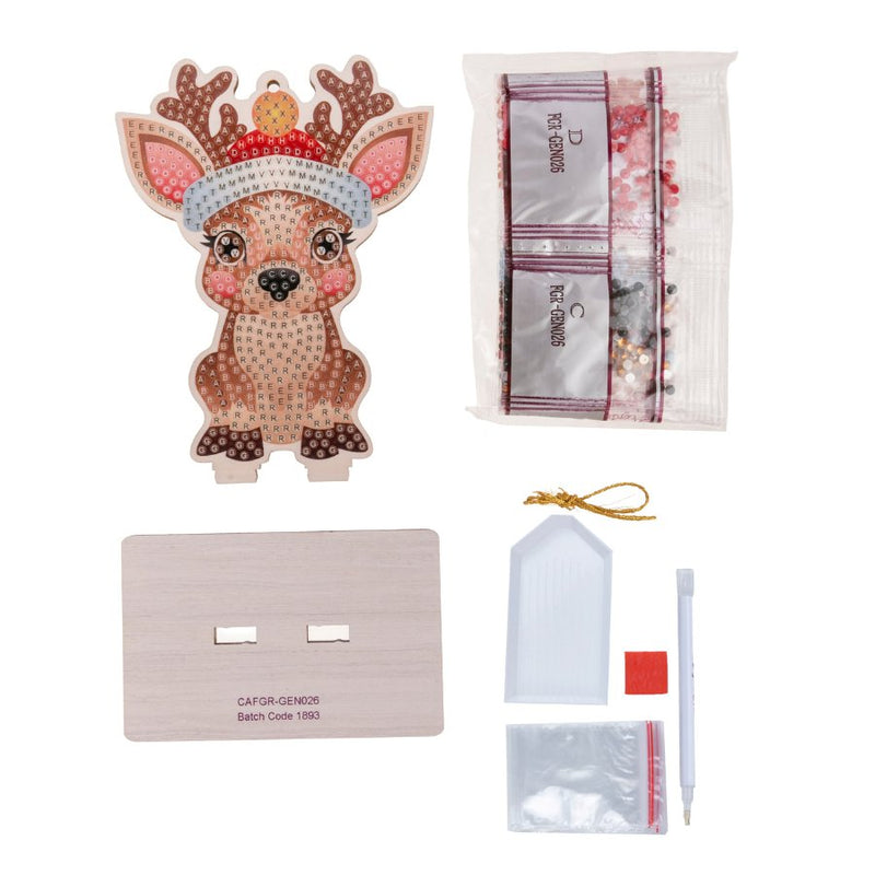 Crystal Art Buddy Festive Decoration - Reindeer