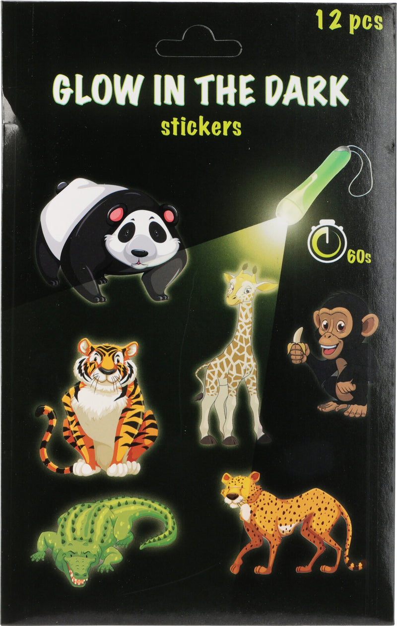 Glow In The Dark Animal Stickers