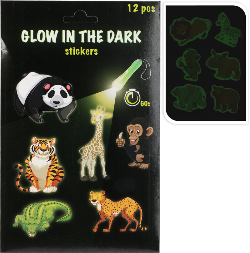 Glow In The Dark Animal Stickers